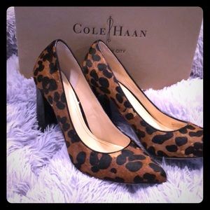 Leopard Print Pony Hair Chelsea Heels Nike Air